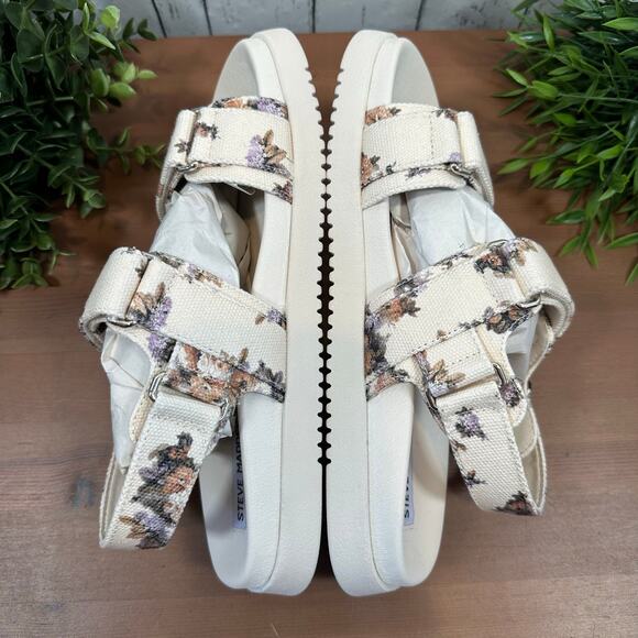 NWOT Steve Madden Women's Mona Floral Sandals Size 8 - Picture 6 of 9